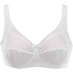 Damella Classic Soft Lace Bra - White