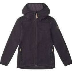 Fjällräven Kid's Keb Fleece Hoodie - Dark Grey/Black
