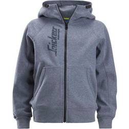 Snickers Workwear Junior Logo Full Zip Hoodie - Dark Blue Melange (7508 -3400)