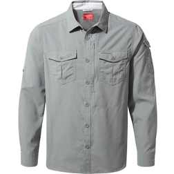 Craghoppers NosiLife Adventure II Long Sleeved Shirt - Cloud Grey