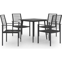 vidaXL 3060256 Set da pranzo per patio, 1 Tavolo incluso 4 Sedie