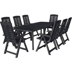 vidaXL 276181 Essgruppe, 1 Tisch einschl. 8 Stühle