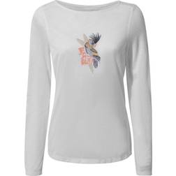 Craghoppers NosiLife Erin Long Sleeved Top - Optic White Slub