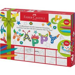 Faber-Castell Connector Felt Tip Pen Set Greeting Cards 70-pack