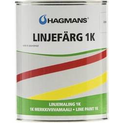 Hagmans Linjefärg 1K Golvfärger Vit 1L