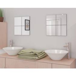 vidaXL Plates Wall Mirror 8.1x8.1" 16