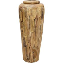 vidaXL Solid Teak Vase 100cm