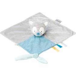 Nattou Tim Tiloo Doudou -Tilou le loup 27 x 27 cm Gris/Bleu