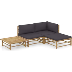 vidaXL 3058190 Outdoor Lounge Set, 1 Table incl. 2 Sofas