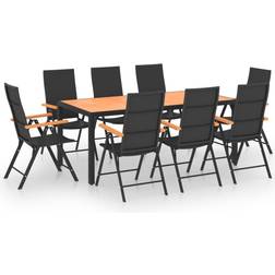 vidaXL 3060081 Ensemble repas de patio, 1 Table incluse 8 Chaises