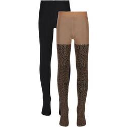 The New Tights 2-pack - Black/Leo (TN3553)