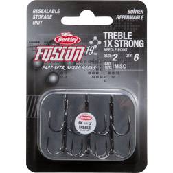 Berkley Fusion19 Treble 1x Hooks Size 2 - 6 Pcs