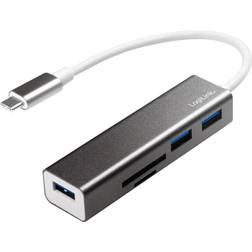 LogiLink USB C-3USB A M-F Adapter 3m