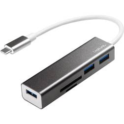 LogiLink USB C-3USB A M-F Adapter