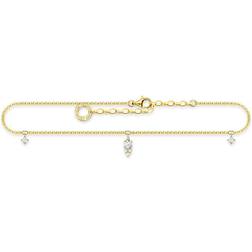 Thomas Sabo Ankle Chain - Gold/Transparent