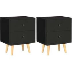 vidaXL Cabinets Bedside Table 30x40cm 2pcs