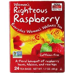 Now Foods Women's Righteous Raspberry Tea 48g 24st