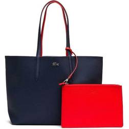 Lacoste Anna Reversible Bicolour Tote Bag - Marine Rouge