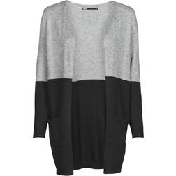 Only Cardigan col en v gris Anthracite