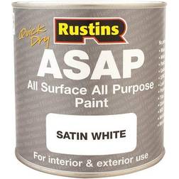 Rustins Quick Dry All Surface All Purpose Wood Paint White 1L