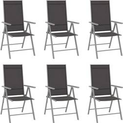 vidaXL 312183 6-pack Trädgårdsmatstol