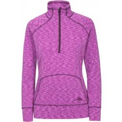 Trespass Moxie Women's Half Zip Long Sleeve Top - Purple Orchid Marl