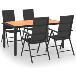 vidaXL 3060054 Juego de comedor de patio, 1 Mesa incl. 4 Sillas