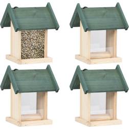 vidaXL Bird Feeder 4 Spruce Trees