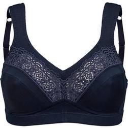 Swegmark Cotton Star Soft Bra - Navy