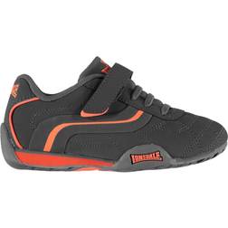 Lonsdale Childrens Camden Trainers - Charcoal/Orange