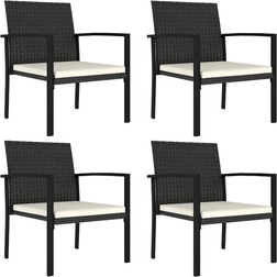 vidaXL 315111 4-pack Garden Dining Chair