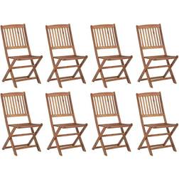 vidaXL 3075112 8-pack Chaise de jardin pour repas