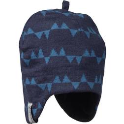 Isbjörn of Sweden Eaglet Knitted Flap Cap - Blue