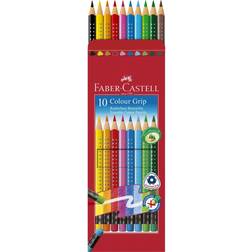 Faber-Castell Colour Grip Erasable Colour Pencils Wallet of 10