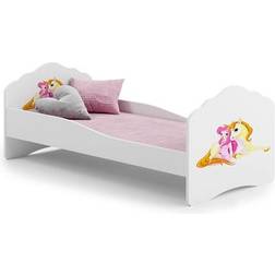 Kobi Fala Cot With Mattress Girl With Unicorns 140x70cm