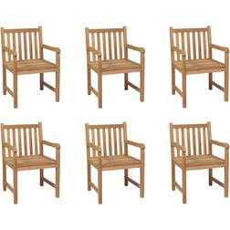 vidaXL 3073002 6-pack Garden Dining Chair