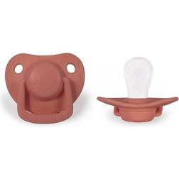 Filibabba Pacifiers Coral 0-6m 2-pack