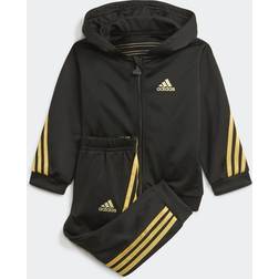 Adidas Infant Future Icons Shiny Graphic Jogger Set - Black/Gold Metallic (H28834)