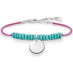 Thomas Sabo Ladies Love Bridge Bracelet - Silver/Turquoise/Pink