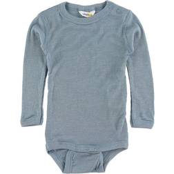 Joha L/S Wool/Silk Rib Bodysuit - Light Blue (67986-196-15858)