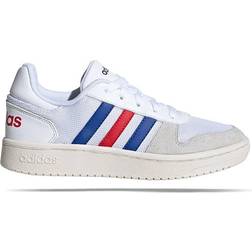 adidas Kid's Hoops 2.0 - Cloud White/Collegiate Royal/Scarlet