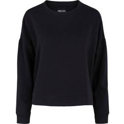 Pieces Relaxed Sweatshirt - Black