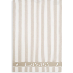 Lexington Icons Twill Waffle Striped Kökshandduk Beige (70x50cm)