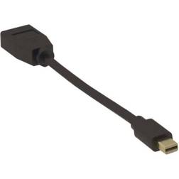 MicroConnect DisplayPort-DisplayPort Mini M-F 0.2m