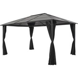 vidaXL Gazebo with Curtain 44642