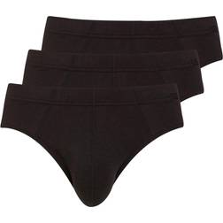 Jockey Cotton Plus Brief 3-pack - Black