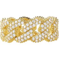 Michael Kors MK Statement Link Ring - Gold/Transparent