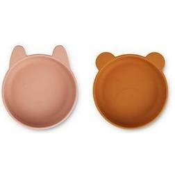 Liewood Vanessa Bowl 2 Pack Rabbit & Mr Bear