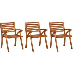 vidaXL 310630 3-pack Garden Dining Chair