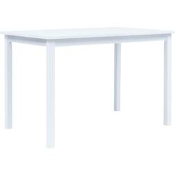 vidaXL Solid Rubber Wood Dining Table 71x114cm